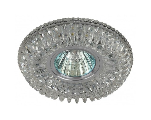 [точечные светильники] Эра Б0036479 DK LD34 SL/WH Светильник декор со светодиодной подсветкой MR16, прозрачный