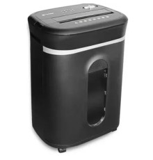 ГЕЛЕОС Уничтожитель документов УМ28-5 DIN P-5 {(5 ур-нь секр.), фрагмент 1,9х12мм,  13-14 лист (70г/м2), CD/пл.карты/скрепки/скобы, 28 л.}