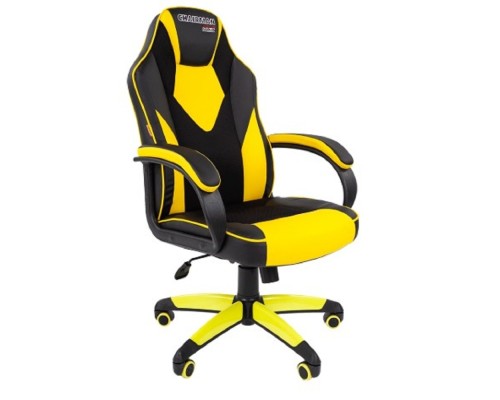 [Офисные кресла] Офисное кресло Chairman   game 17 Россия экопремиум черный/желтый  (7028515)