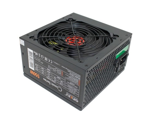 [Блок питания] Ginzzu CB550 12CM black,24+4p,PCI-E(6+2), 4*SATA,3*IDE,оплетка MB, кабель питания