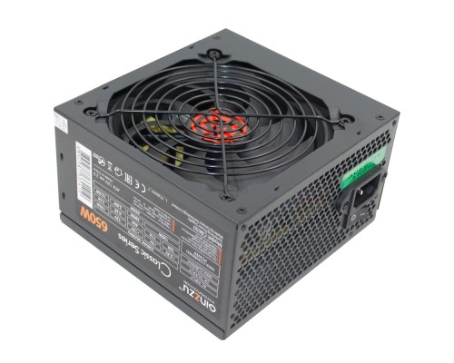 [Блок питания] Ginzzu CB650 12CM black,24+4p,2 PCI-E(6+2), 4*SATA, 3*IDE,оплетка MB, кабель питания 