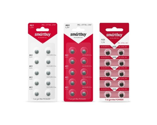 [Батарейка] Smartbuy (SBBB-AG3-10B) Батарейка часовая Smartbuy AG3-10B (100/2000)(10шт. в уп-ке)