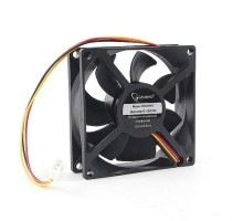 Gembird Вентилятор 80x80x25 гидродинамический, 3 pin, провод 30 см (D8025HM-3)