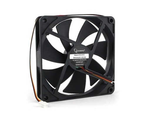 [Вентилятор] Gembird Вентилятор 140x140x25  втулка, 3 pin, провод 40 см (D14025SM-3)