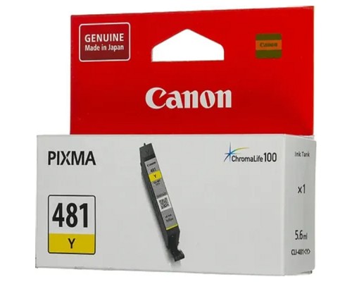 [Расходные материалы] Canon CLI-481 Y 2100C001 Картридж для PIXMA TS6140/TS8140TS/TS9140/TR7540/TR8540,  жёлтый