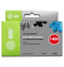 CACTUS PGI-1400XL C Картридж струйный для Canon MB2050/MB2350/MB2040/MB2340, голубой (12мл)