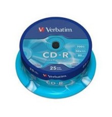 Verbatim  Диски CD-R  25 шт. 52-x 700Mb, Cake Box (43432)