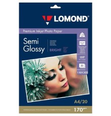 LOMOND 1101305/1101301 Полуглянцевая фотобумага A4, 170г/м2, 20 л.