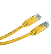 Cablexpert Патч-корд UTP PP12-1M/Y кат.5, 1м, литой, многожильный (желтый)