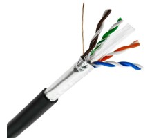 5bites Кабель FS6570-305APE витая пара FTP / SOLID / 6CAT / CCAG / PE / BLACK / OUTDOOR / DRUM / 305M