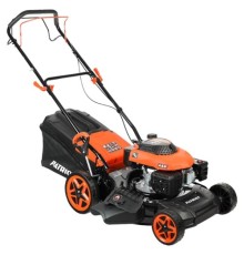 PATRIOT PT 46S The One Газонокосилка бензиновая [512109046] { самоходная, 46см, 130сс, 4 л.с., боковой выброс, мульчирование, штуцер }