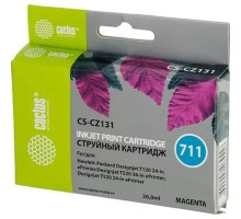 Cactus CZ131A  Картридж № 711  (CS-CZ131) для HP Designjet T120/520, пурпурный, с чипом