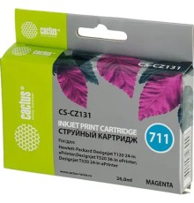 Cactus CZ131A  Картридж № 711  (CS-CZ131) для HP Designjet T120/520, пурпурный, с чипом