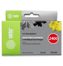 CACTUS PGI-2400XL Y Картридж струйный для Canon MB2050/MB2350/MB2040/MB2340, желтый (20.4мл)