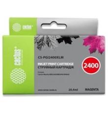 CACTUS PGI-2400XL M Картридж струйный для Canon MB2050/MB2350/MB2040/MB2340, пурпурный (20.4мл)
