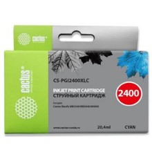 CACTUS PGI-2400XL C Картридж струйный для Canon MB2050/MB2350/MB2040/MB2340, голубой (20.4мл)