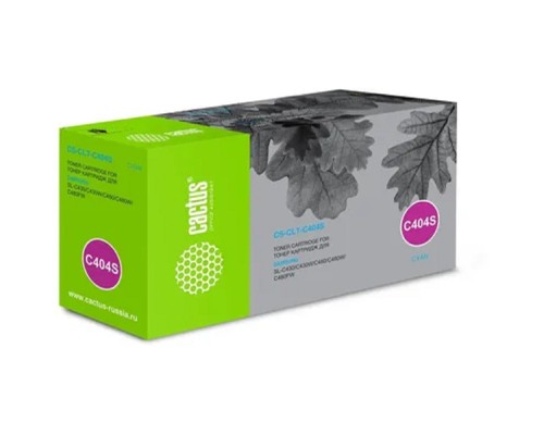 [расходные материалы] Cactus CLT-C404S Картридж для Samsung Xpress SL-C430/C430W/C480/C480W/C480FW (1000стр.) голубой, с чипом