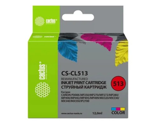[расходные материалы] Cactus CL-513 Картридж для Canon PIXMA MP240/MP250, цветной