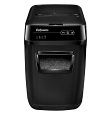 Fellowes Шредер AutoMax 150C FS-46801(01/02)*  {(секр.P-4)/фрагменты 4x38 мм,/150лист./32лтр./Уничт:скрепки, скобы, пл.карты,CD диски}