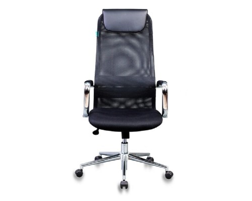 [Офисное кресло или стул] Кресло руководителя Бюрократ KB-9N/BLACK черный TW-01 TW-11 сетка крестовина хром [1140271]