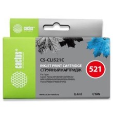 Cactus CLI-521C  Картридж  для Canon MP540/620/630/980/PIXMA iP4700, голубой