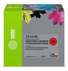 Cactus CL-38 Картридж для Canon Pixma iP1800/iP1900/iP2500/iP2600/MP140/MP190/MP210/MP220/MP470/MX300/MX310, голубой/пурпурный/желтый 