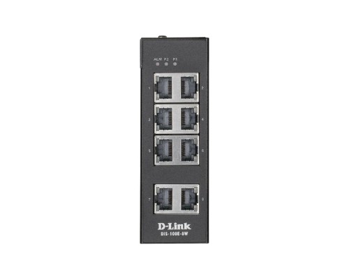 [Сетевое оборудование] D-Link DIS-100E-8W/A1A Промышленный неуправляемый коммутатор с 8 портами 10/100Base-TX