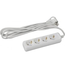 ЭРА Б0028375 Удлинитель электрический U-4e-5m-3x1 с заземлением 4 розетки 5м ПВС 3x1 мм2 16А 