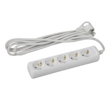 ЭРА Б0028377 Удлинитель электрический U-5e-5m-3x1 с заземлением 5 розеток 5м ПВС 3x1 мм2 16А 