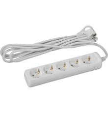 ЭРА Б0028377 Удлинитель электрический U-5e-5m-3x1 с заземлением 5 розеток 5м ПВС 3x1 мм2 16А 