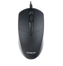 Гарнизон Мышь GM-220, USB, чип- Х, черный,1000 DPI, 2кн.+колесо-кнопка