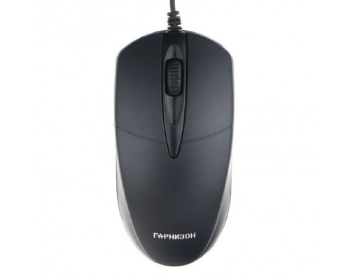[Клавиатуры, мыши] Гарнизон Мышь GM-220XL, USB, чип- Х, черный, 2м,1000 DPI, 2кн.+колесо-кнопка