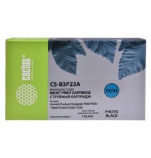 B3P23A CACTUS  Картридж №727 для HP DJ T920/T1500/T2530, фото черный (130мл) 