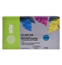 B3P19A CACTUS Картридж №727 для HP DJ T920/T1500/T2530, голубой (130мл)