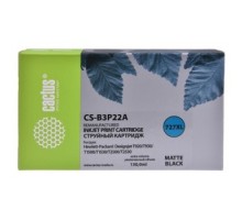 B3P22A  CACTUS Картридж №727 для HP DJ T920/T1500/T2530, черный матовый (130мл)