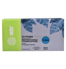 CACTUS  F9J68A  Картридж 728XL для HP DJ T730/T830, черный матовый (300мл)