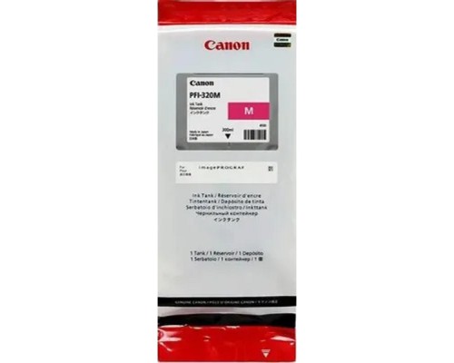 [Расходные материалы] Canon PFI-320M Картридж  для Canon TM-200/TM-205/TM-300/TM-305, пурпурный. 300 мл
