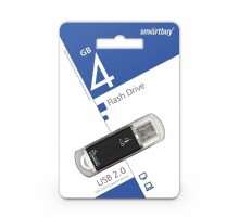 Smartbuy USB Drive 4Gb V-Cut series Black SB4GBVC-K