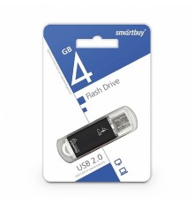 Smartbuy USB Drive 4Gb V-Cut series Black SB4GBVC-K