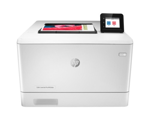[Принтер/МФУ] HP Color LaserJet Pro M454dw (W1Y45A) { A4,600x600dpi,27(27)стр/мин, ImageREt3600,128Mb, Duplex, 2 trays 50+250,USB/ GigEth, ePrint, AirPrint, PS3,Wi-fi}