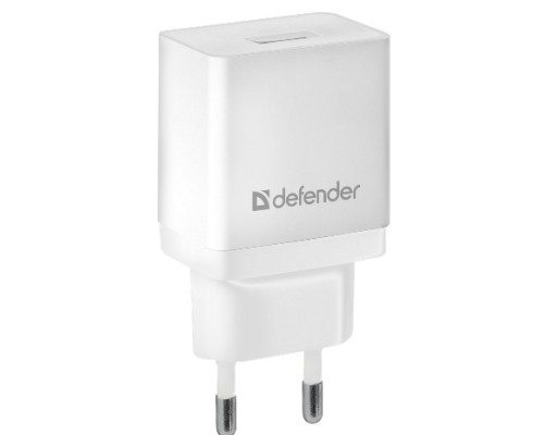 [Аксессуар] Defender Сетевой адаптер 1xUSB, 5V/2.1А, белый , пакет (EPA-10) (83549)								