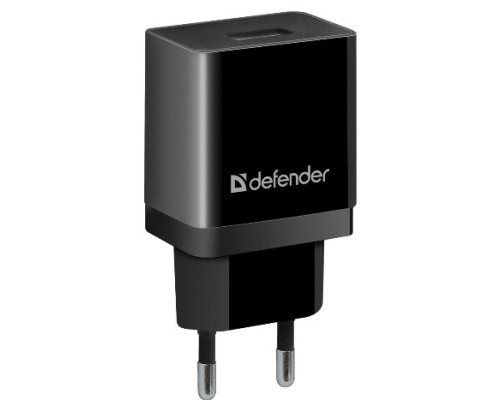 [Аксессуар] Defender Сетевой адаптер 1xUSB, 5V/2.1А, пакет, черный (EPA-10) (83572)		