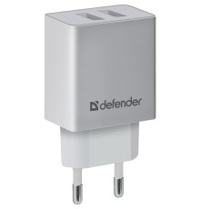 Defender Сетевой адаптер 2xUSB, 2.1А , белый (UPA-22) (83580)