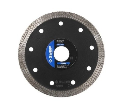 [Оснастка] ЗУБР Диск алмазный отрезной сплошной ультратонкий, ТОНКОРЕЗ 180 мм, Профессионал [36659-180_z01]