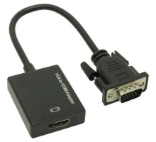 Espada Конвертер VGA + 3,5mm audio jack to HDMI, HCV0201 (44083)
