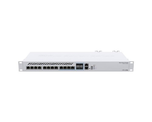 [Сетевое оборудование] MikroTik CRS312-4C+8XG-RM Коммутатор Cloud Router Switch (L3) 8х 1G/2.5G/5G/10G RJ45,  4х 10G RJ45/SFP+ with RouterOS L5, 1U rackmount enclosure