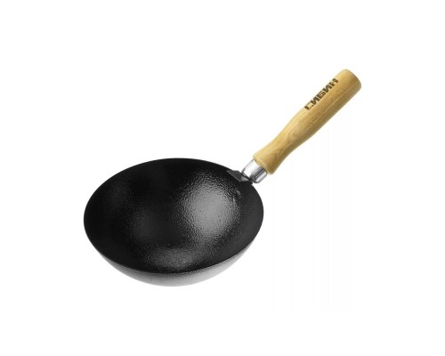 [Шпатели, мастерки, кельмы, терки, гладилки] СИБИН Ковш штукатурный с деревянной ручкой [08245]