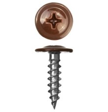 ЗУБР Саморезы ПШМ для листового металла, 19 х 4.2 мм, 450 шт, RAL-8017 шоколадно-коричневый, [300191-42-019-8017]