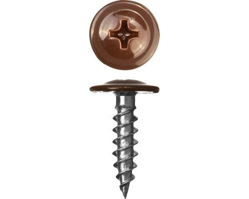 [Саморезы] ЗУБР Саморезы ПШМ для листового металла, 19 х 4.2 мм, 450 шт, RAL-8017 шоколадно-коричневый, [300191-42-019-8017]