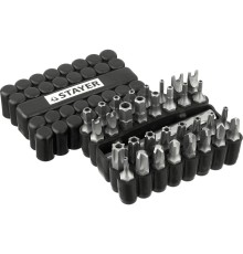 STAYER Набор, Master 26084-H33: Биты СПЕЦИАЛЬНЫЕ Cr-V, с магнитным адаптером, в ударопрочном держателе, 33 предмета [26084-H33]